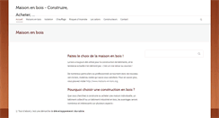 Desktop Screenshot of maison-bois-a-vendre.com