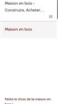 Mobile Screenshot of maison-bois-a-vendre.com