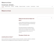 Tablet Screenshot of maison-bois-a-vendre.com